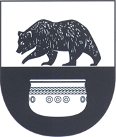 Wappen mit Bär und historischer Schale